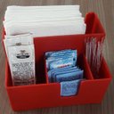 Ver mais imagens de Kit 40 Portas Sachês Guardanapos Açúcar Organizador Multiuso Bancada Vermelho
