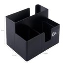 Ver imagem 5 de Kit 15 Portas Sachês Guardanapos Açúcar Organizador Multiuso Bancada Preto