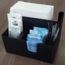 Ver imagem 3 de Kit 15 Portas Sachês Guardanapos Açúcar Organizador Multiuso Bancada Preto