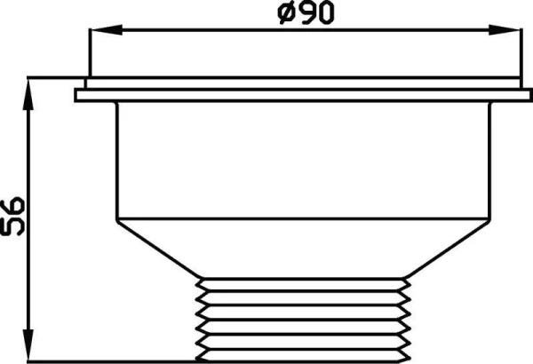 Válvula de Escoamento para Cozinha 3.1/2 Ghel´Plus - 3