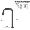 Ver imagem 5 de Torneira Banheiro/lav. Pratica Clean Preto Black Alta Metal