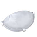 Ver imagem 1 de Arandela Murano Vidro 25cm 1 Lâmpada E-27 Max 60w Branco Garra Branca