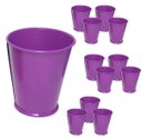 Ver imagem 2 de Balde Cachepot de Metal 24 und Para Mesa Festa Evento 15 Anos Mini Roxo Kit