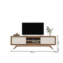 Ver imagem 6 de Rack para TV até 55 Polegadas Channel 150cm com 2 Portas Moderno Potenza