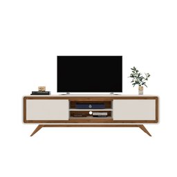 Rack para Tv Sala Channel com 1,50 de Largura - Off White - 2