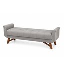 Ver imagem 2 de Puff Recamier 140cm Andros Courino Cinza - Sallar Home