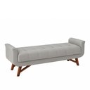 Ver imagem 1 de Puff Recamier 140cm Andros Courino Cinza - Sallar Home