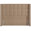 Ver imagem 3 de Kit Cabeceira Cama Box Paris 140cm com Puff Recamier Itália P05 Bouclê Bege