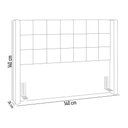 Ver mais imagens de Kit Cabeceira Cama Box Paris 140cm com Puff Recamier Itália P05 Bouclê Bege
