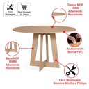Ver imagem 2 de Mesa de Jantar Redonda 120 Cm Montreal Jade