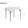 Mesa Quadrada com Pés Dobráveis 86cm Duratec - 6