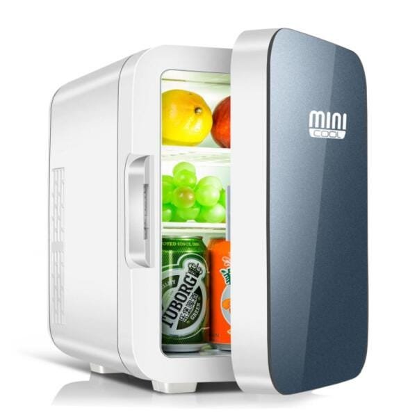 Mini geladeira 6 litros cinza Mini Cool - 1