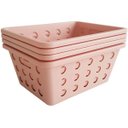 Ver imagem 4 de 4 Cestos Organizadores Caixas Organizadoras Pequena para Guardar Rosa