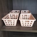 Ver imagem 2 de 4 Cestos Organizadores Caixas Organizadoras Pequena para Guardar Rosa