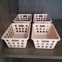 Ver imagem 6 de 4 Cestos Organizadores Caixas Organizadoras Pequena para Guardar Rosa