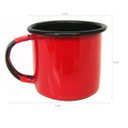 Ver mais imagens de Bule Café Esmaltado 1,25 Litros e 6 Xícaras 70ml Tradicional Vermelho