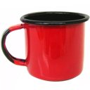 Ver imagem 2 de Bule Café Esmaltado 1,25 Litros e 6 Xícaras 70ml Tradicional Vermelho