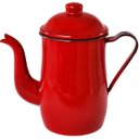 Ver imagem 3 de Bule Café Esmaltado 1,25 Litros e 6 Xícaras 70ml Tradicional Vermelho