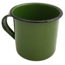 Ver imagem 4 de Jogo 6 Xícaras Café Caneca Esmaltada 400ml Caneca de Agata Verde
