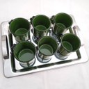Ver imagem 5 de Jogo 6 Xícaras Café Caneca Esmaltada 400ml Caneca de Agata Verde