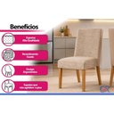 Ver imagem 6 de Kit 2un Cadeiras Cozinha Anne Nature/Caramelo/Creme Henn