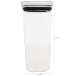 Pote Com Vedação Hermética Em Silicone 1,5l Pote De Plástico Natural - 2