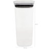 Pote Com Vedação Hermética Em Silicone 1,5l Pote De Plástico Natural - 2