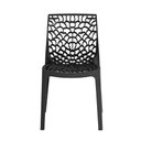 Ver imagem 3 de Kit 2 Cadeiras de Jantar Gruvyer Design em Polipropileno - Preto