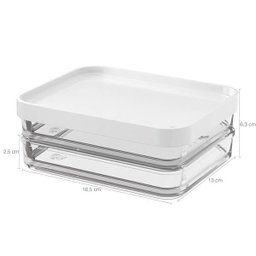 Pote Para Frios Pote Mantimentos Com Tampa Duplo Vedação Para Cozinha Branco - 3