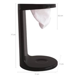 Passador De Café Individual Mini Coador De Café De Pano 17cm Preto - 4