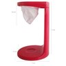 Passador De Café Individual Mini Coador De Café De Pano 17cm Vermelho - 4