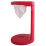 Passador De Café Individual Mini Coador De Café De Pano 17cm Vermelho - 3