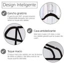 Ver imagem 3 de Kit 100 Cabides Premium Veludo Rrister Adulto Slim Antideslizante para Closet Organizado