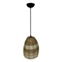 Ver imagem 2 de Lustre Pendente De Junco Modelo Sino - Cor Pinus - Ideal Para Chacara / Sitio