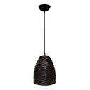 Ver imagem 2 de Lustre Pendente De Junco Modelo Sino - Cor Tabaco - Ideal Para Chácara / Sitio