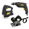 Kit Serra Marmore 1100w + Serra Tico Tico 500w + Furadeira 550w Hammer 127V - 1
