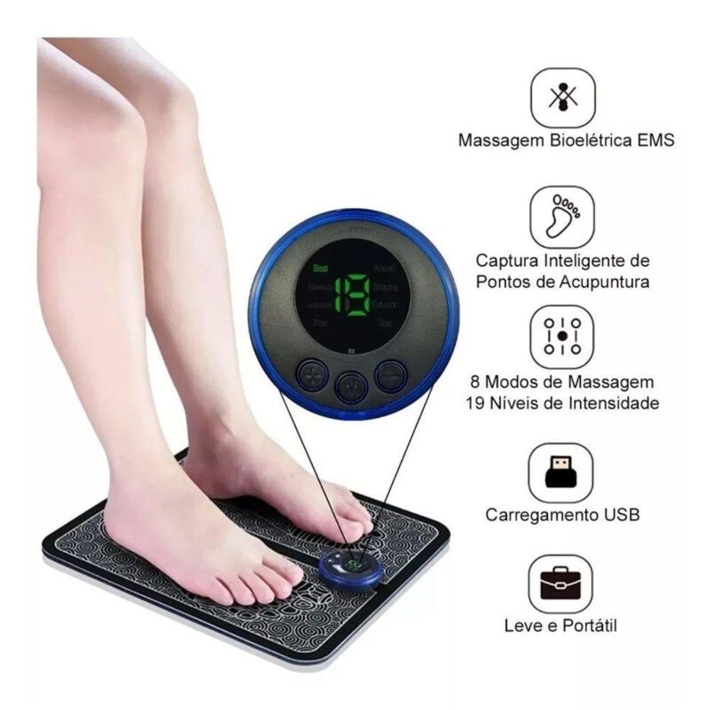 Massageador para Pés Pernas Ems Magnético Relaxante Pro - 5