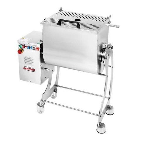 Misturadeira de Carnes Linguiça Embutidos 60kg ou 100 Litros 220v em Inox 1,5 Cv Bm107 - Bermar