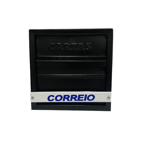 Caixa de Correio Caixinha Correspondência Portão Grade Horizontal:preto
