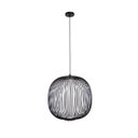 Ver imagem 1 de Lustre para Sala Luminária Pendente Aral Preto com LED Integrado 8w Bella