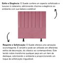 Ver imagem 5 de Cabeceira Estofada Cama Box King 195cm Luna Suede e Frame Rosa