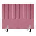 Ver imagem 2 de Cabeceira Estofada Cama Box King 195cm Luna Suede e Frame Rosa