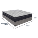 Ver imagem 3 de Conjunto Cama Box Casal Colchão Airtech D45 Extra Firme Cinza