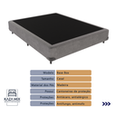 Ver imagem 2 de Conjunto Cama Box Casal Colchão Airtech D45 Extra Firme Cinza