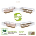 Ver imagem 6 de Cama Infantil Montessoriana 84,5cm com Cantos Arredondados Cor:branco