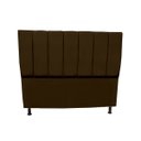 Ver imagem 2 de Kit Cabeceira e Recamier Baú para Cama Box Casal Queen:marrom