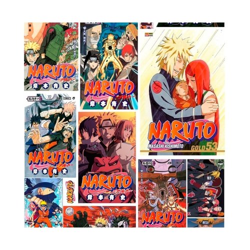 Papel parede do anime naruto em quadrinho