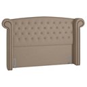 Ver imagem 3 de Cabeceira Cama Box Casal King 195cm Provença P02 Linho Bege - Mpozenato