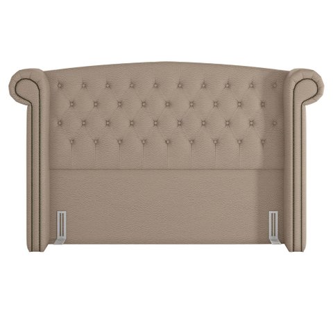 Cabeceira Cama Box Casal King 195cm Provença P02 Linho Bege - Mpozenato