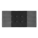 Ver imagem 1 de Painel Estofado Mini Cooper 94 Cm para Cama Box Quarto Solteiro Suede Cinza/preto